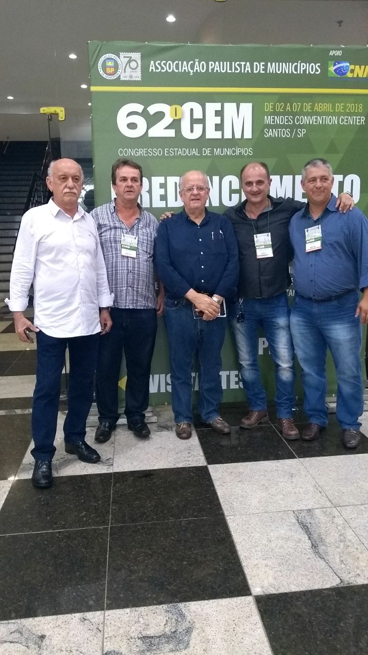 Câmara Municipal de São João participa do Congresso Estadual de Municípios em Santos