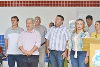 Presidente da Câmara e vereadores participam da entrega da ampliação de escola no Bairro Alegre