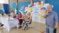 Presidente de Câmara Municipal, Dr. Carlos Gomes, participa do aniversário de 33 anos da Emeb Ziza Andrade