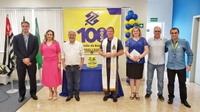 Presidente do Legislativo prestigia cerimônia de 100 anos do Banco do Brasil em São João da Boa Vista