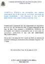Legislativo convida população para audiência pública da Lei de Diretrizes Orçamentárias