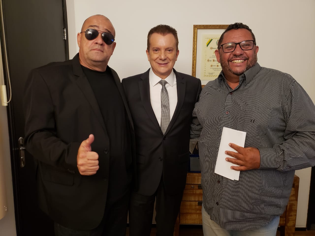 Vereadores Bira e Carioca buscam verbas para São João com o deputado federal Celso Russomano